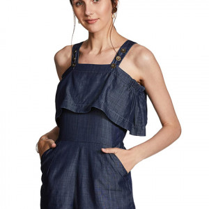 Washed Denim Playsuit