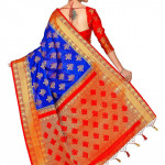 Womens  Silk Saree With Un-stitched Blouse