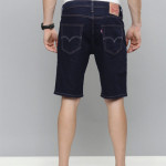 Men Black Denim Shorts