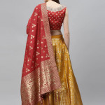 Floral Pattern Lehenga Choli Set with Dupatta