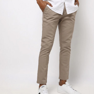 Slim Fit Trousers with Insert Pockets